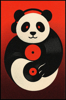 Panda Dj Vibes Poster