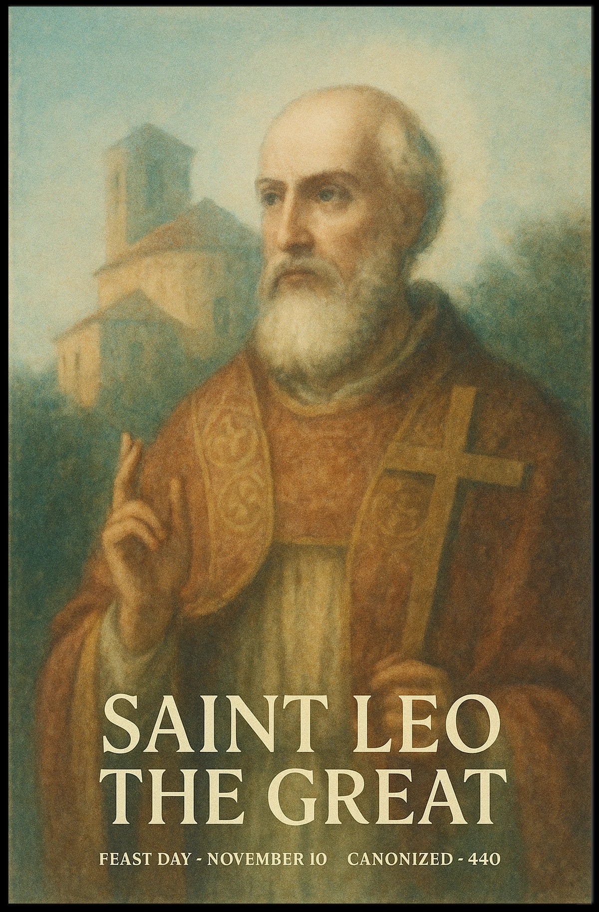 Saint Leo The Great Poster