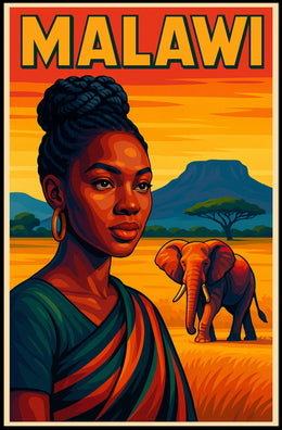 Malawi A Vibrant Portrait Poster