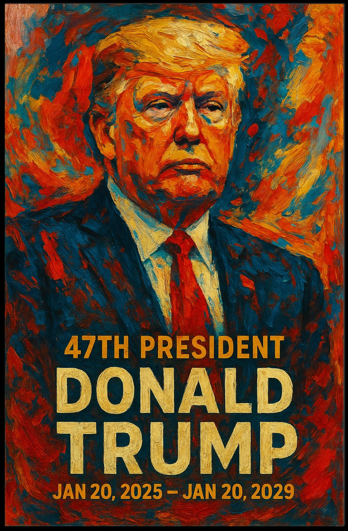 Donald Trump Vanguard of Leadership Poster