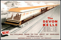 Vintage All-Pullman Train Poster PosterGoat