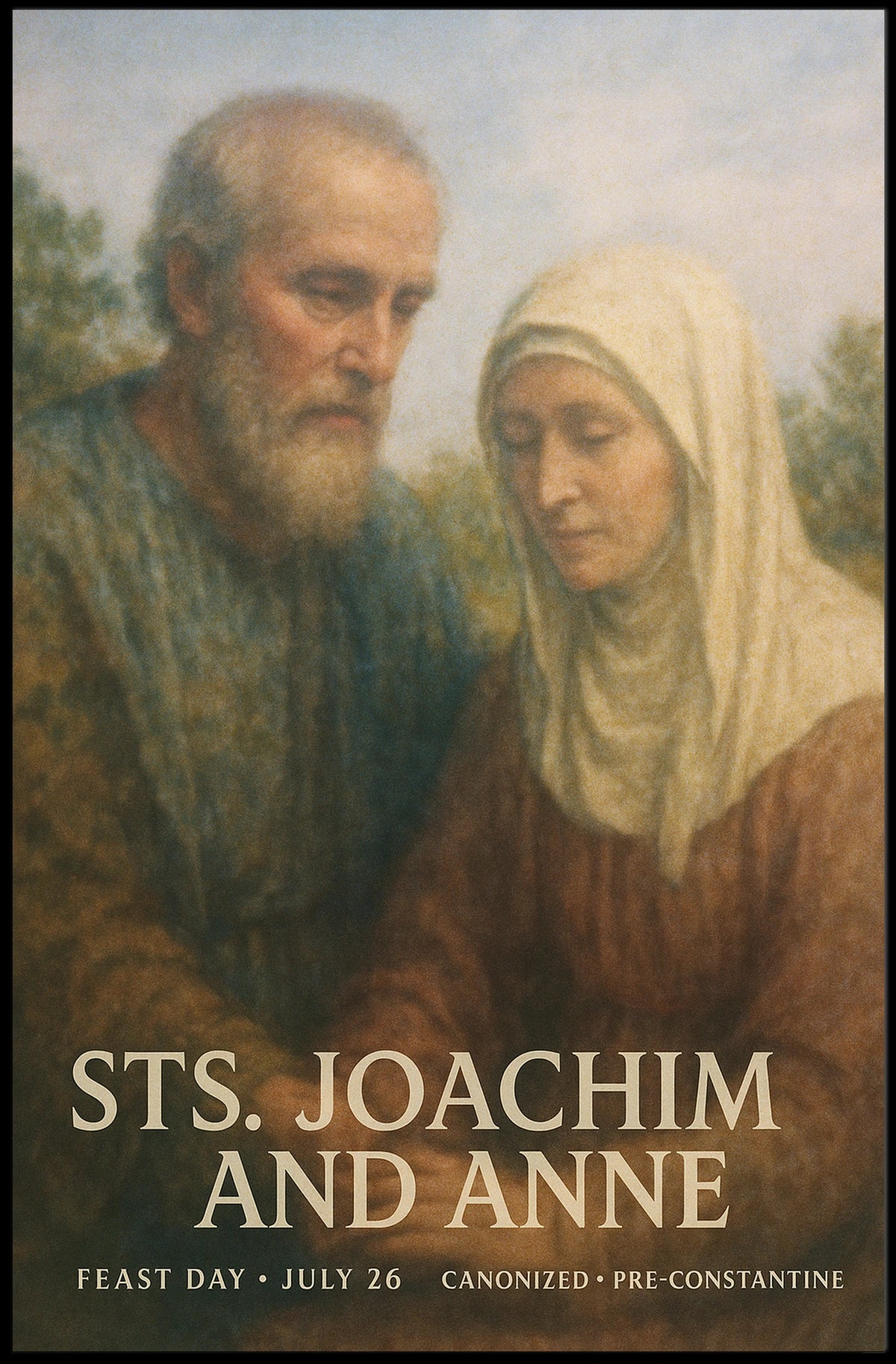 Saints Joachim And Anne Poster