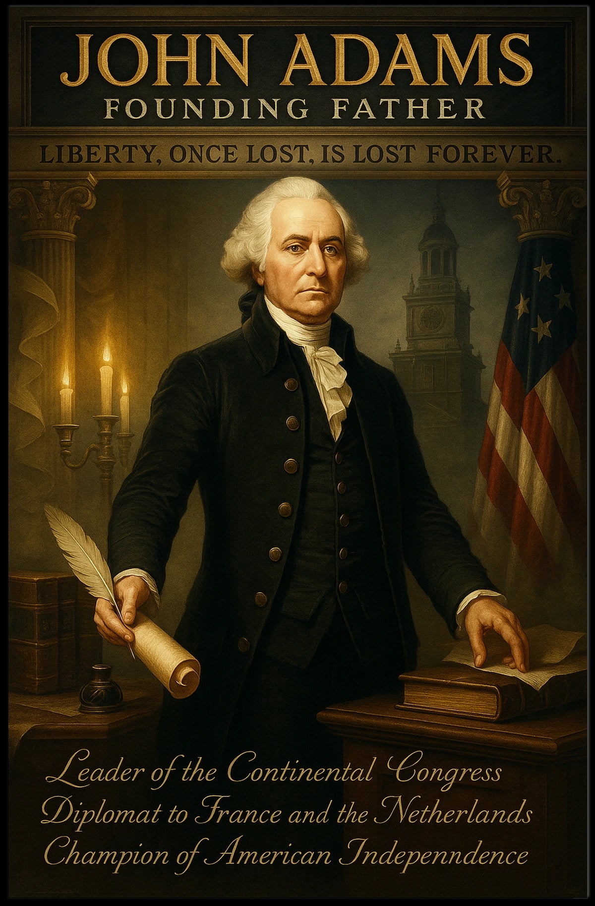 John Adams Founding Father Poster