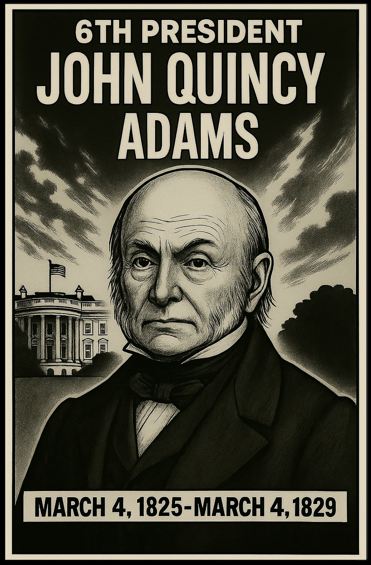 John Quincy Adams 6Th President Poster