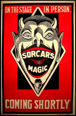 Vintage Devil Sorcar's Magic Show Theatrical Poster