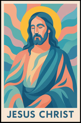 Jesus Christ Iconic Representation Poster