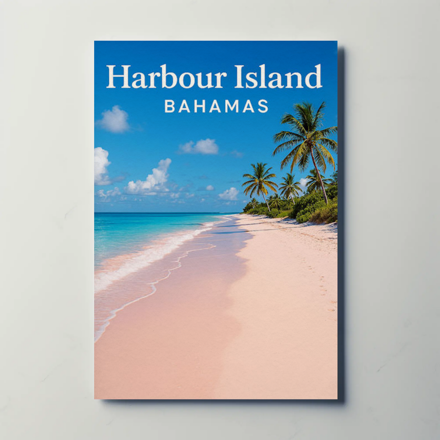 Harbour Island Bahamas Pink Sand Beach Paradise Poster