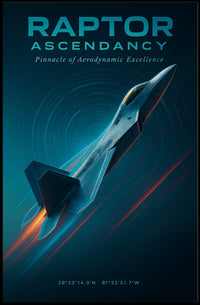 Raptor Ascendancy Poster Elevates Aviation Enthusiasts