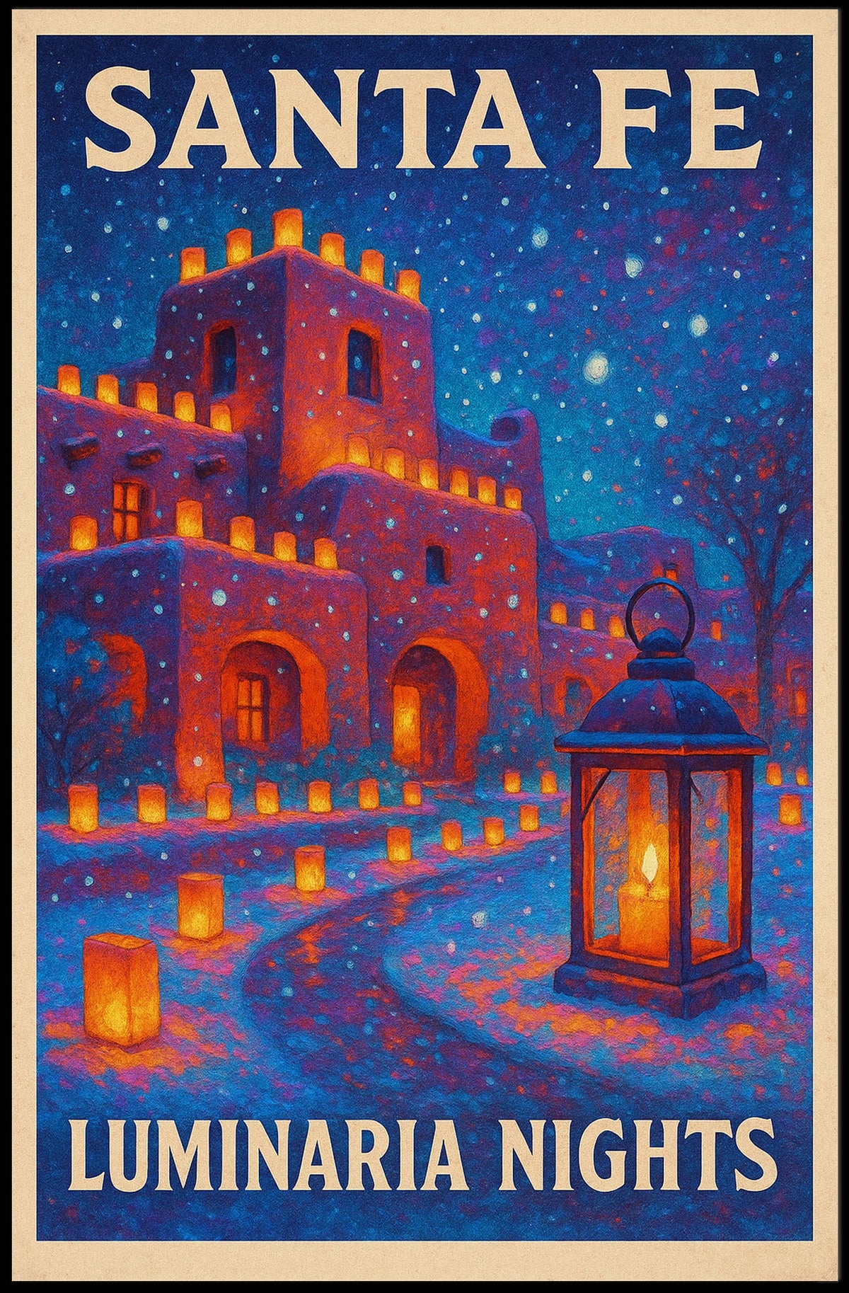Santa Fe Luminaria Nights Poster