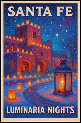 Santa Fe Luminaria Nights Poster