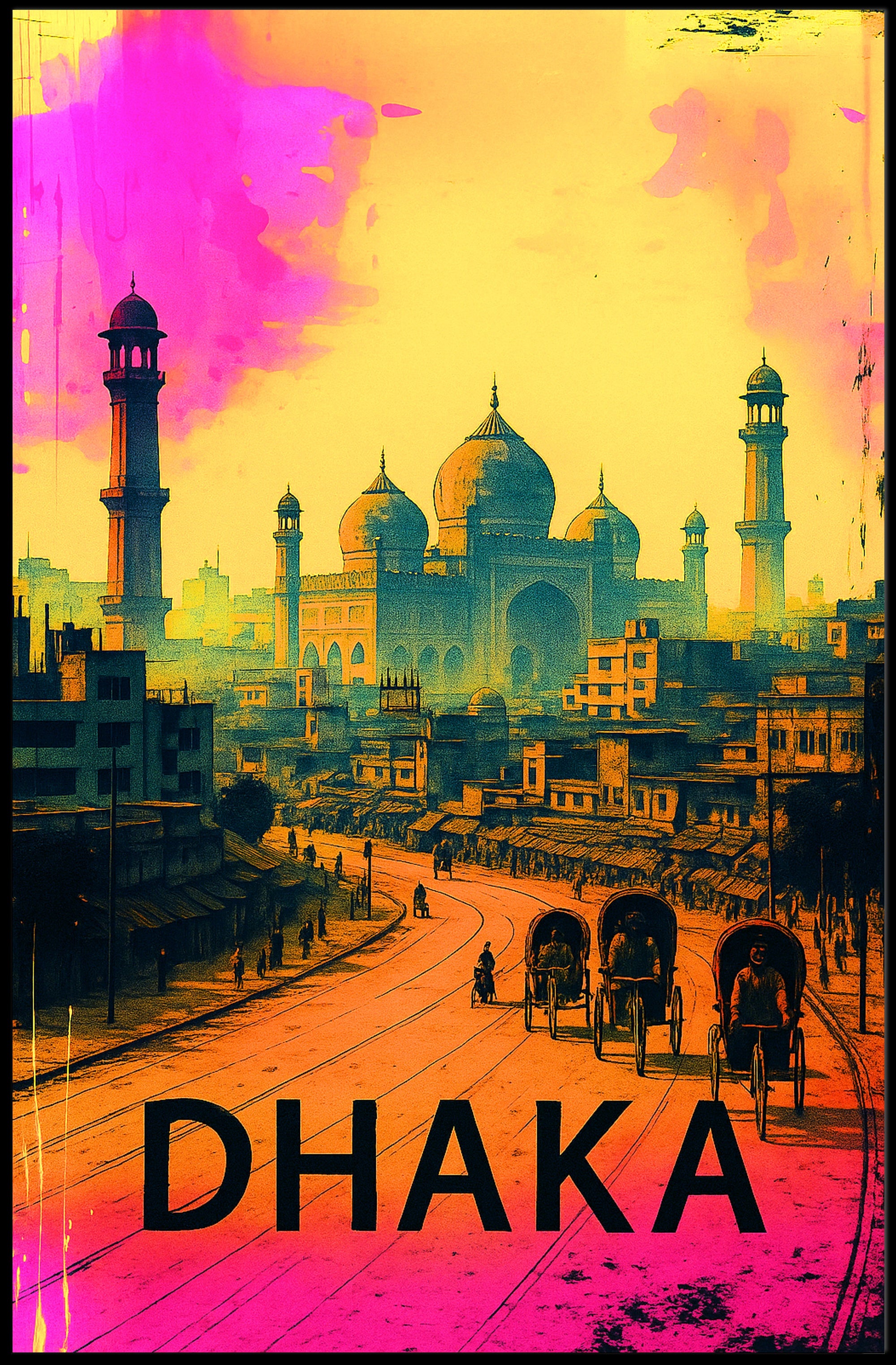 Dhaka Cityscape Poster PosterGoat