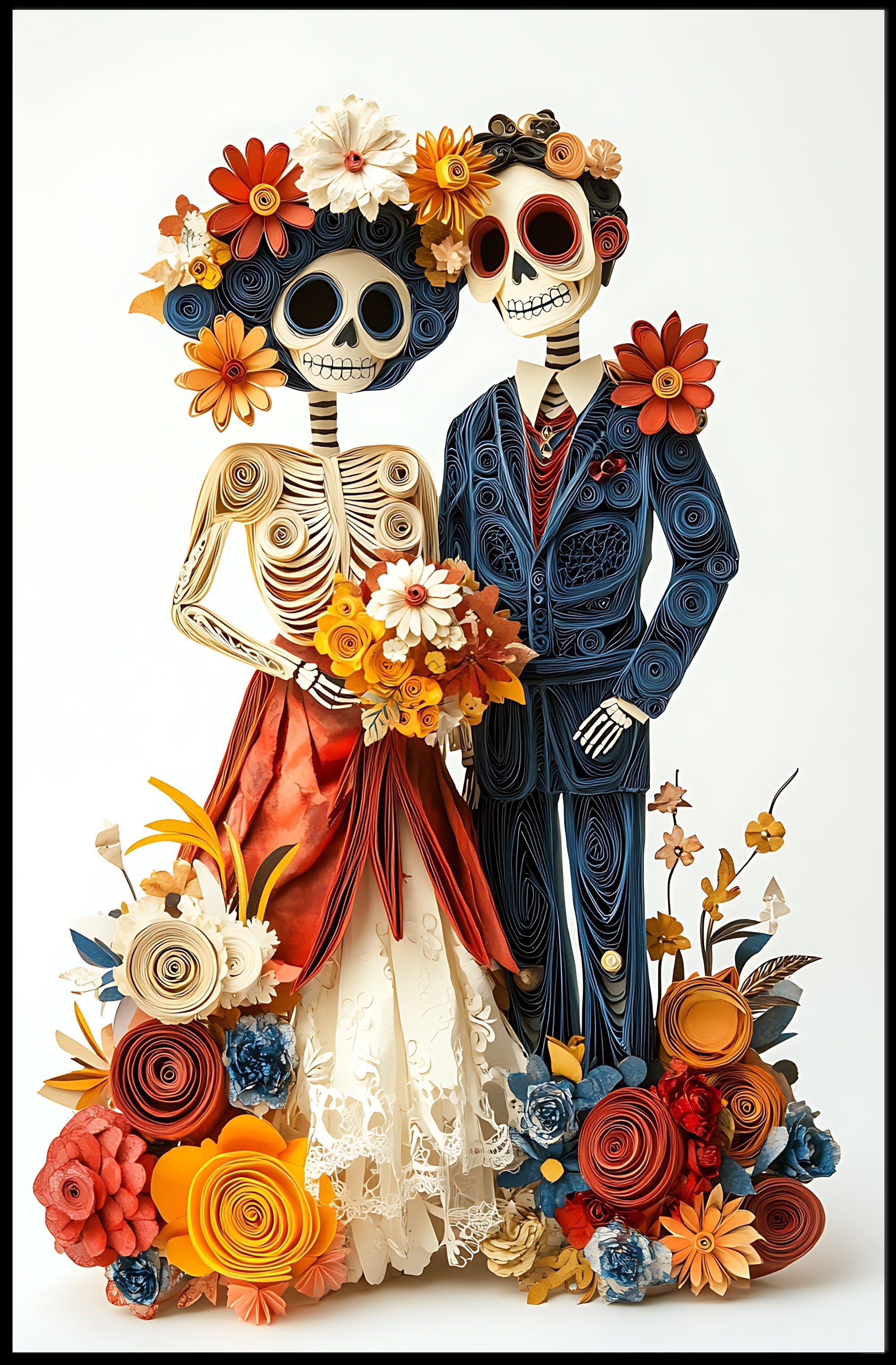 Vibrant Day of the Dead Celebration Cultural or Heritage Poster