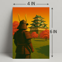 Samurai at Sunset Poster PosterGoat