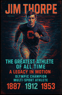 A Legacy in Motion Celebrating the Greatest Athlete Jim Thorpe Poster