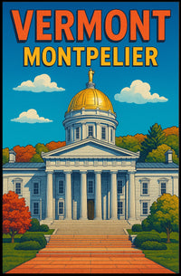 Vermont State Capitol In Montpelier Poster