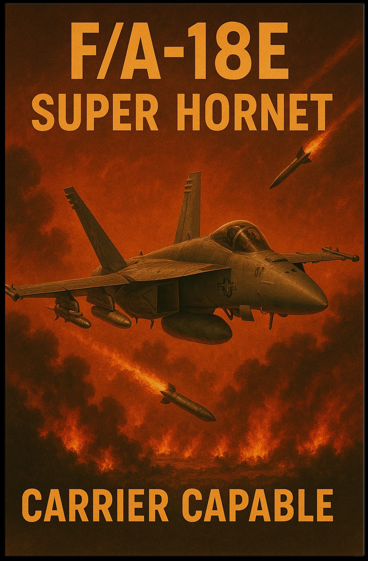 FA-18E Super Hornet Poster
