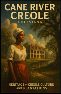 Cane River Creole Heritage Scenic Vintage Poster