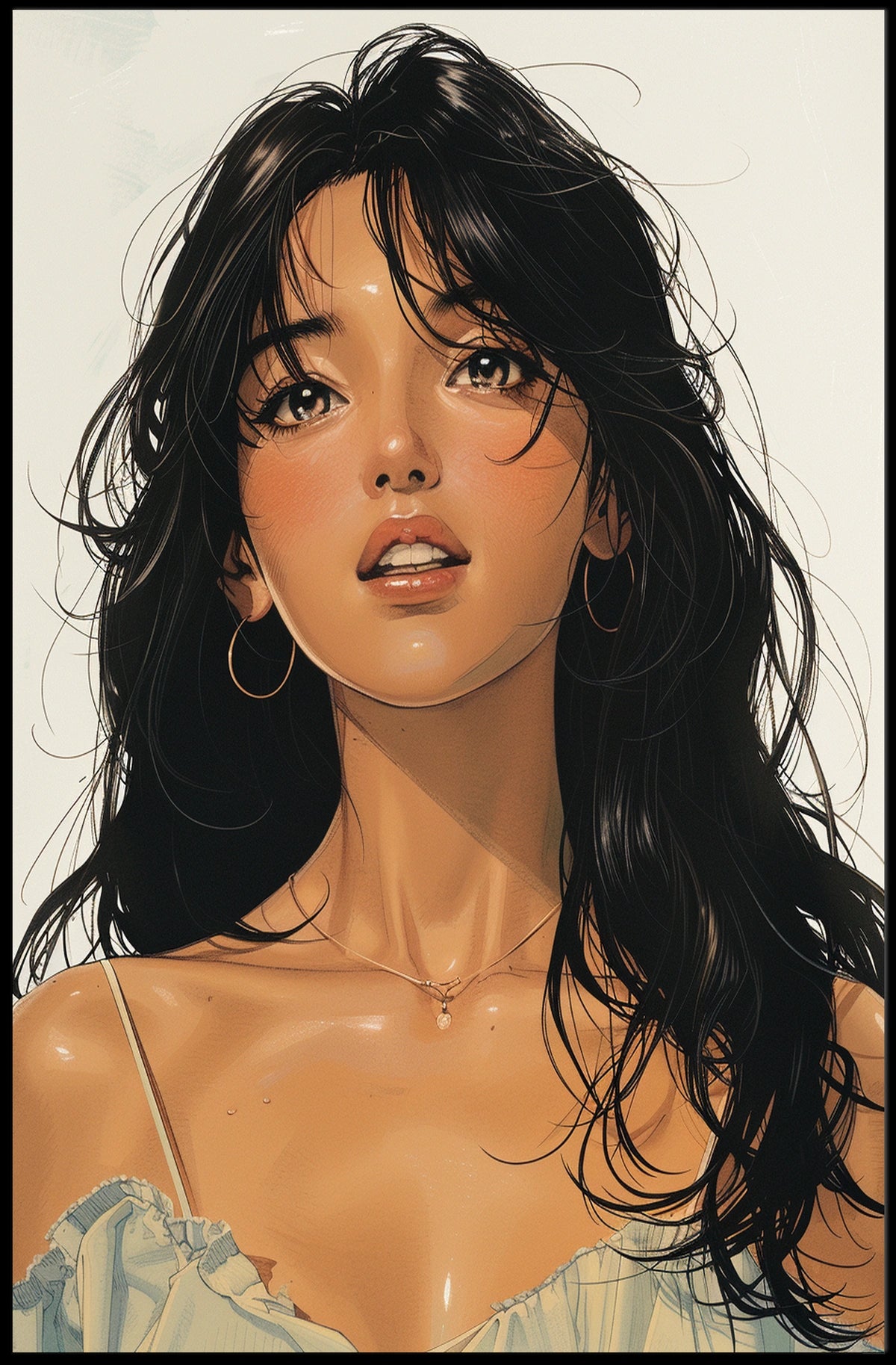 Enigmatic Portrait Poster