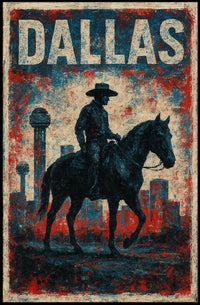 Dallas Cowboy Silhouette Poster