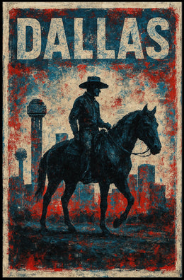 Dallas Cowboy Silhouette Poster