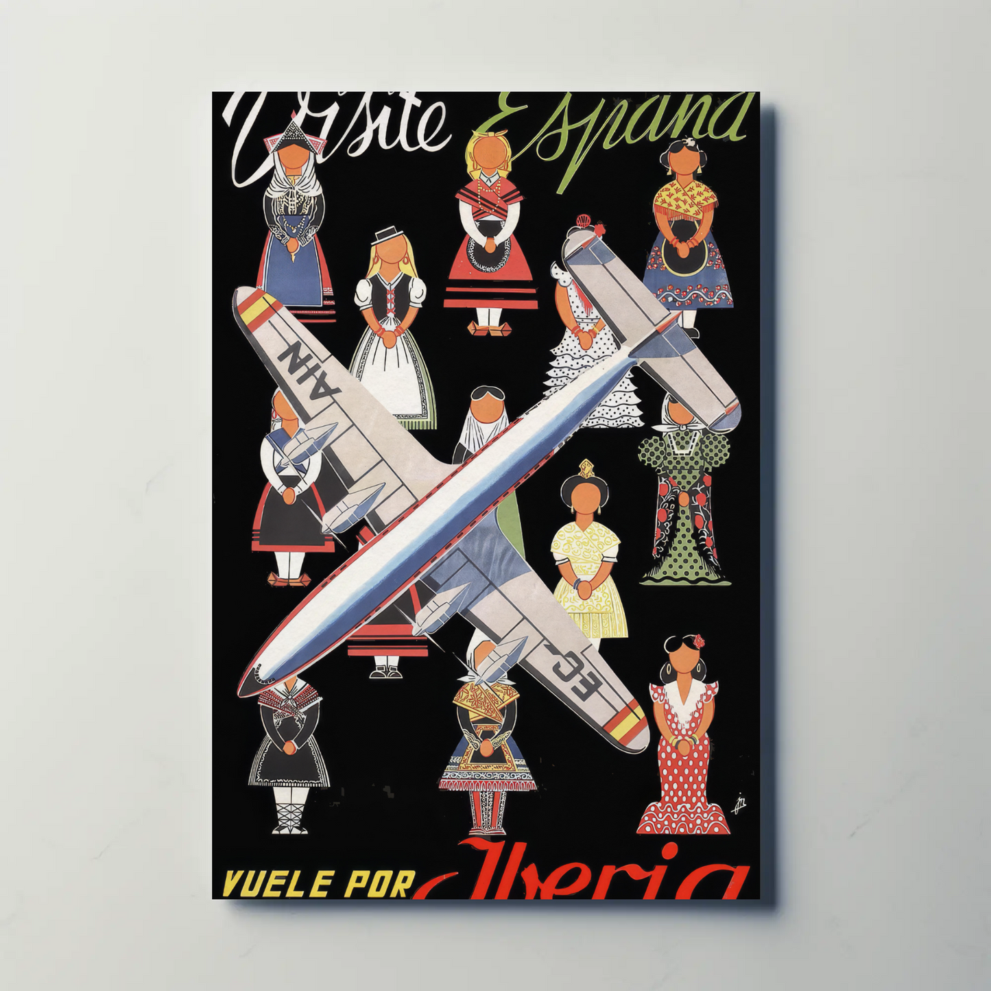 Visit Spain with Iberia Poster