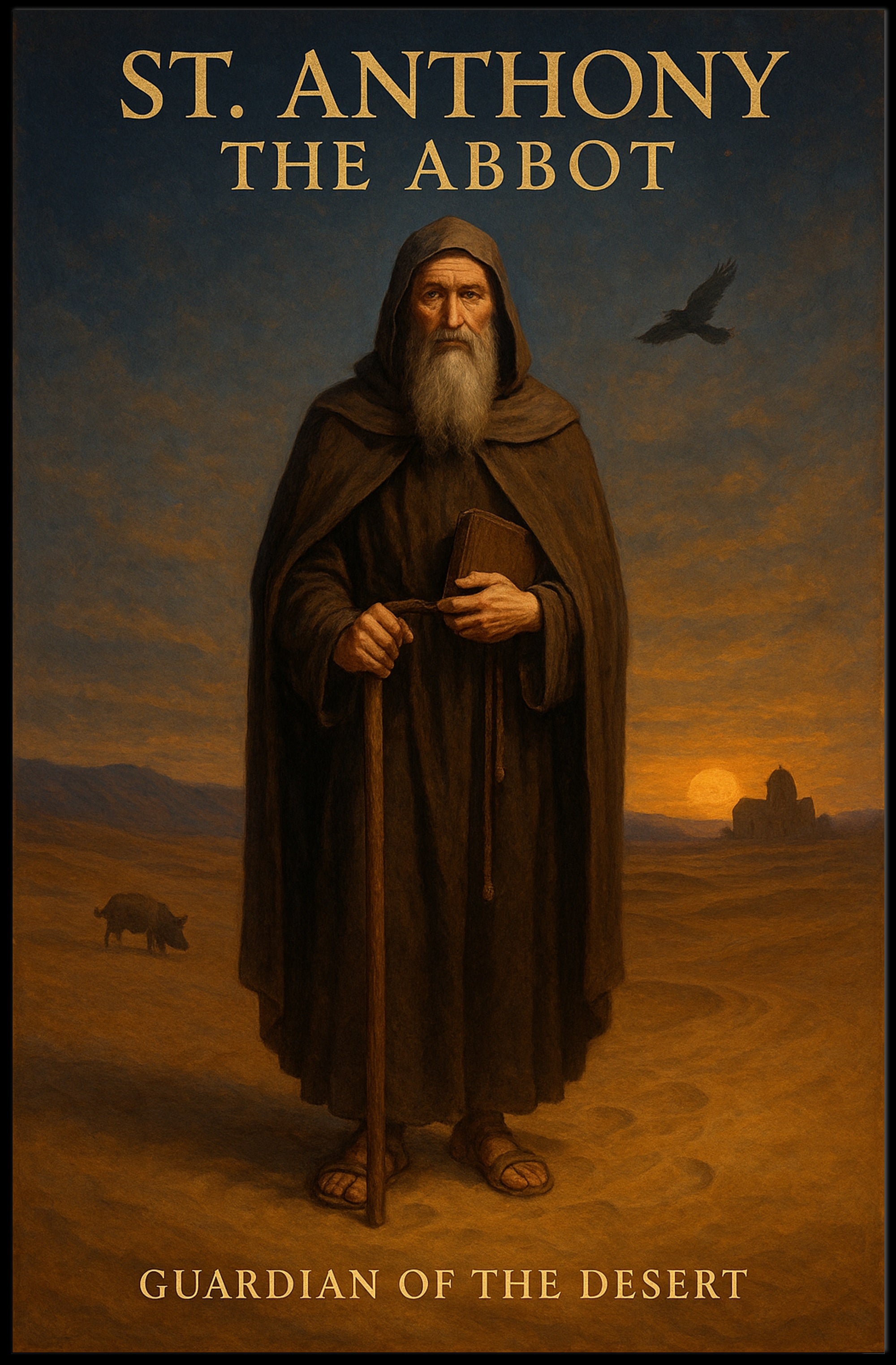 St. Anthony Desert Reverence Cultural or Heritage Poster PosterGoat