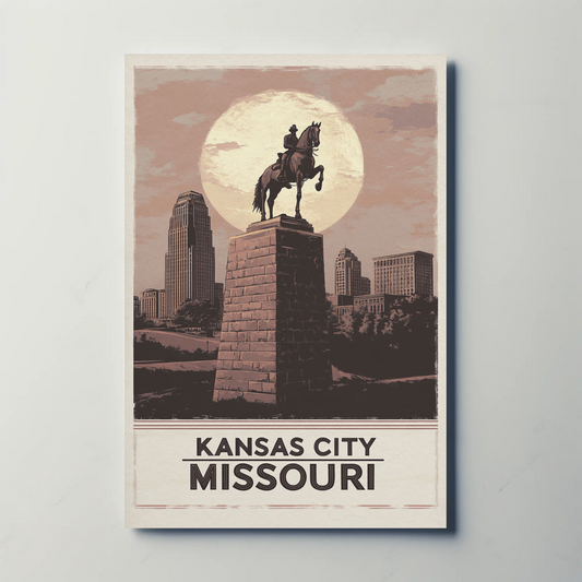 Kansas City Missouri Vintage Poster