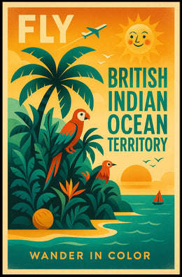 Fly to the British Indian Ocean Territory Poster