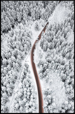 Winter Wonderland Road Poster