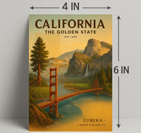 California The Golden State Poster PosterGoat