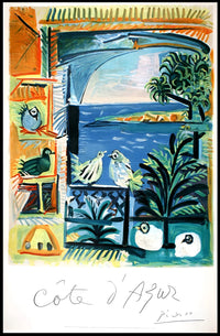 Côte DAzur Artistic Impression Poster
