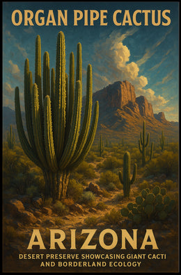 Organ Pipe Cactus Arizona Desert Poster