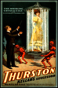 Vintage Magician's Illusion Show Early 20th Century Cultural Poster