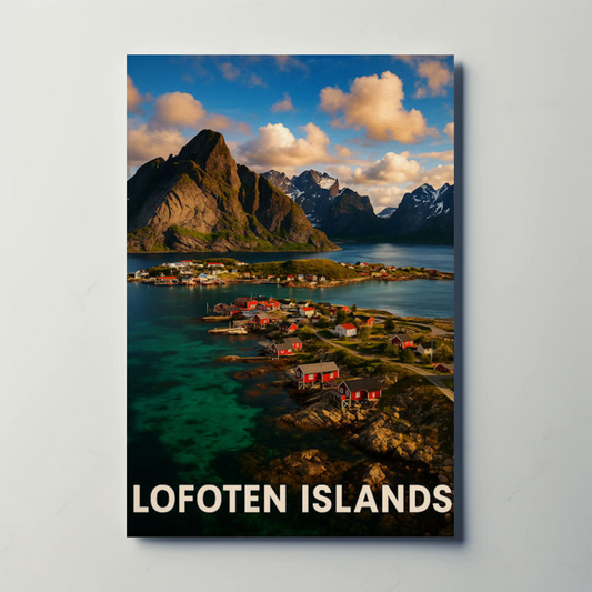 Lofoten Islands Norway Colorful Fishing Village Poster