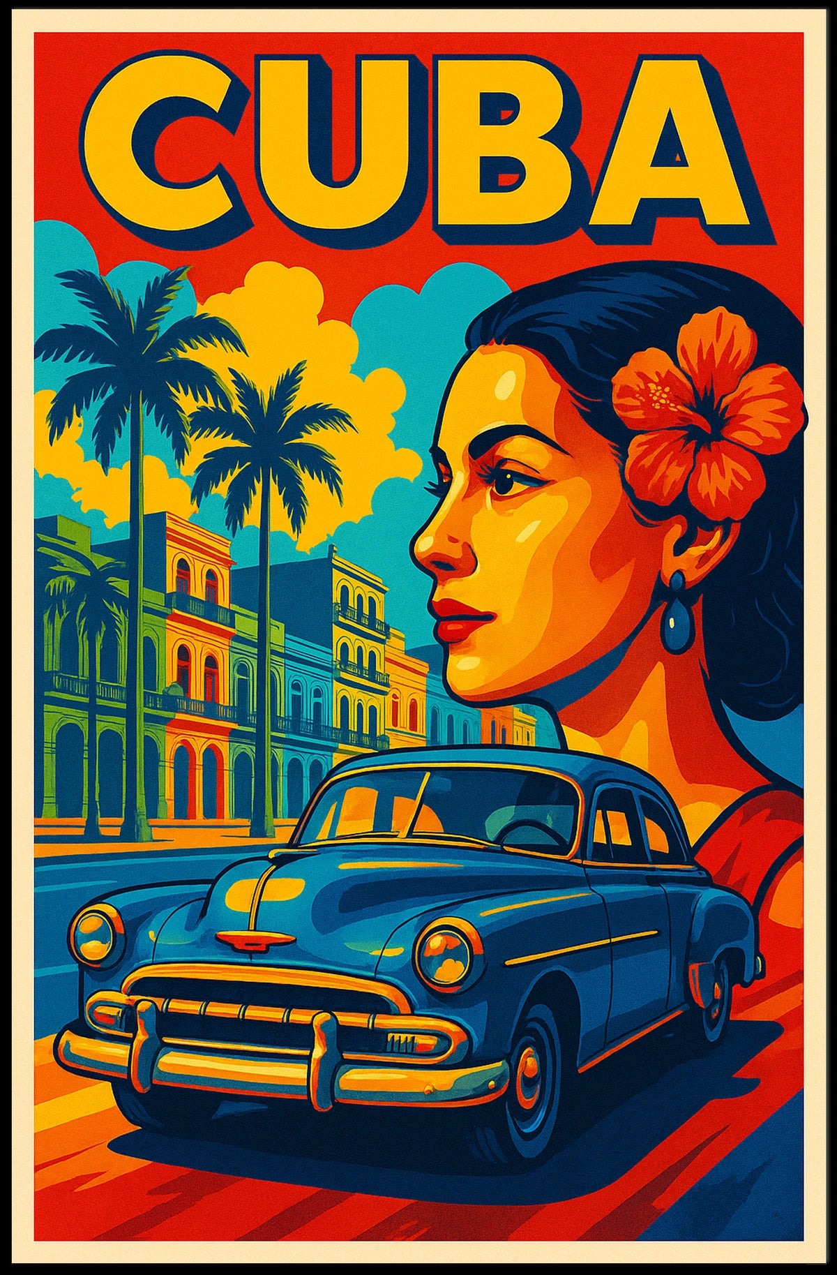 Vibrant Cuba Poster