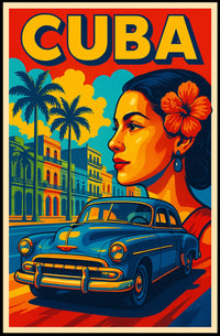 Vibrant Cuba Poster
