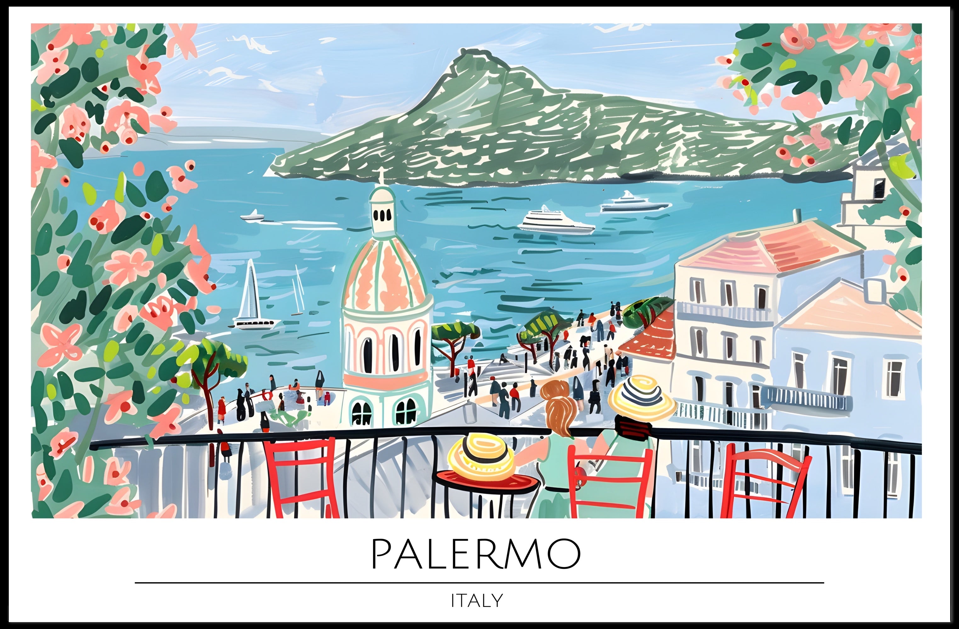 Scenic View of Palermo Poster