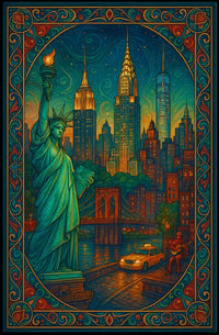 New York City Dreams Poster Wall Art For NYC Lovers