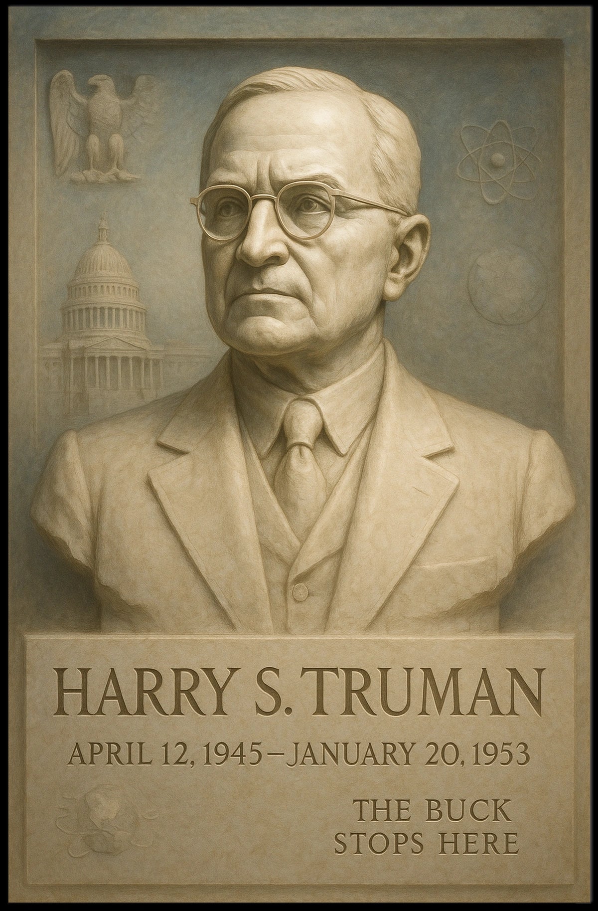Harry S. Truman Presidential Legacy Poster