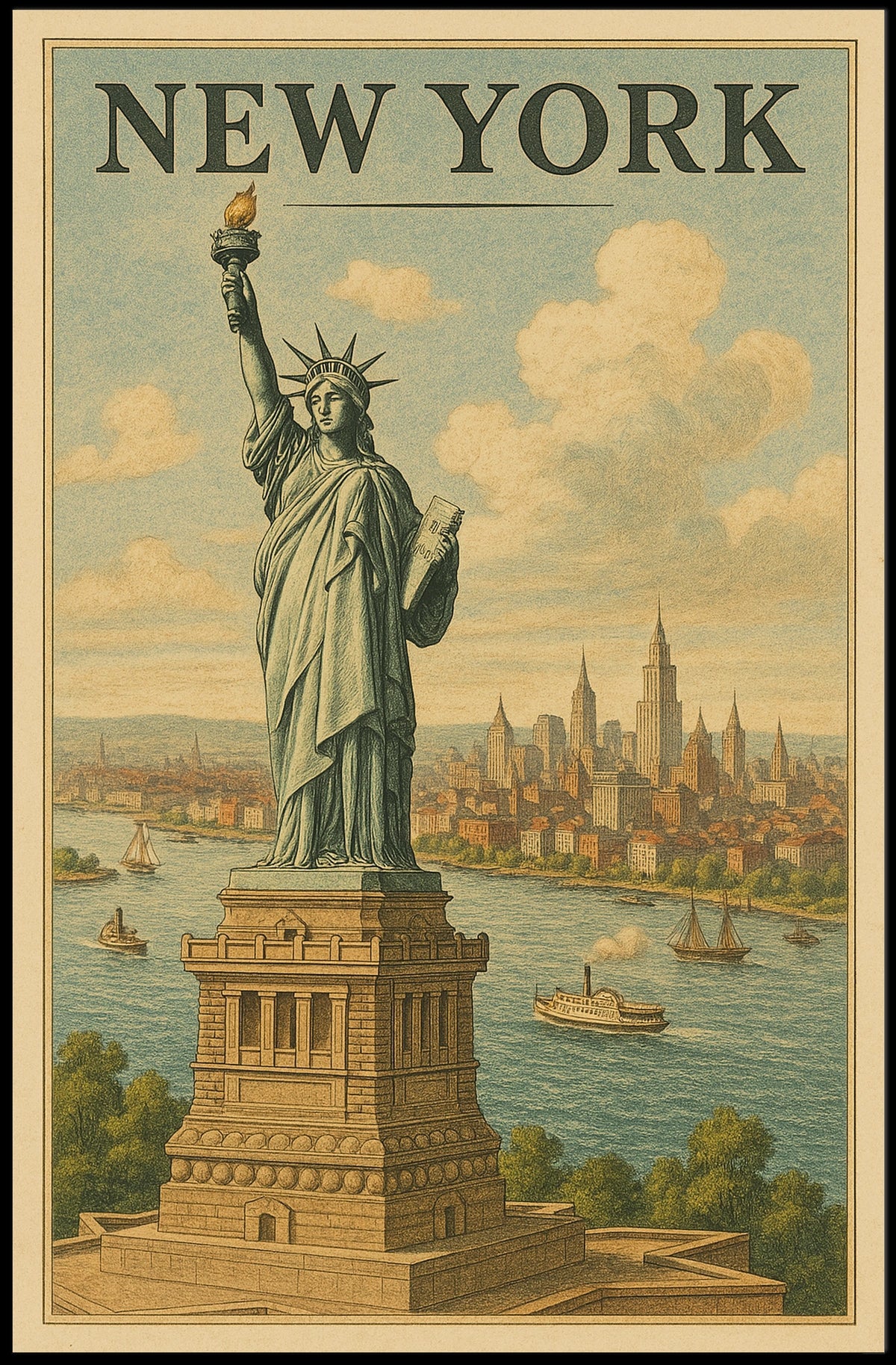 Iconic New York Poster