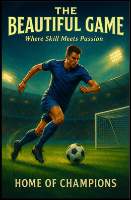 Soccer Stadium Action: Sports Poster PosterGoat