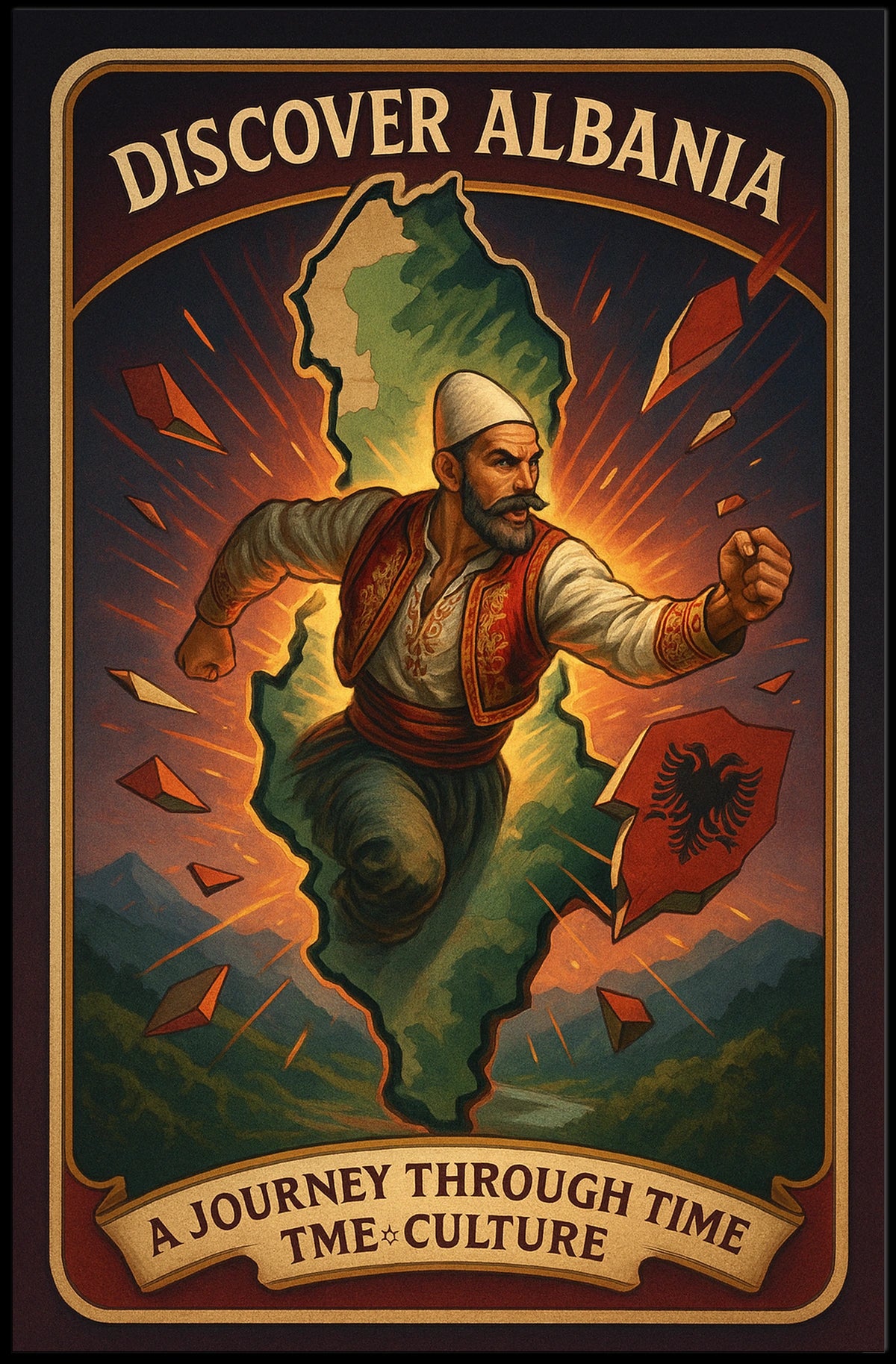 Discover Albania Poster