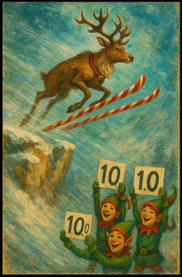 Reindeer Ski Jump Extravaganza Poster