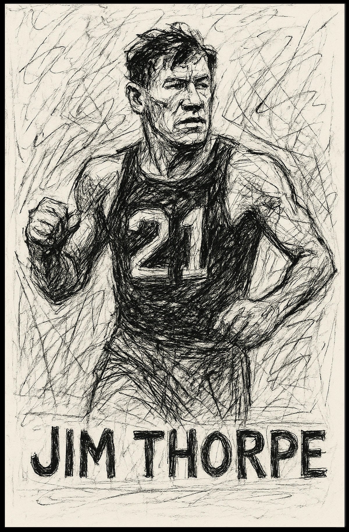 Jim Thorpe Athletic Legend Poster