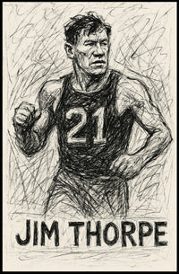 Jim Thorpe Athletic Legend Poster