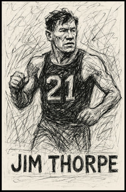 Jim Thorpe Athletic Legend Poster