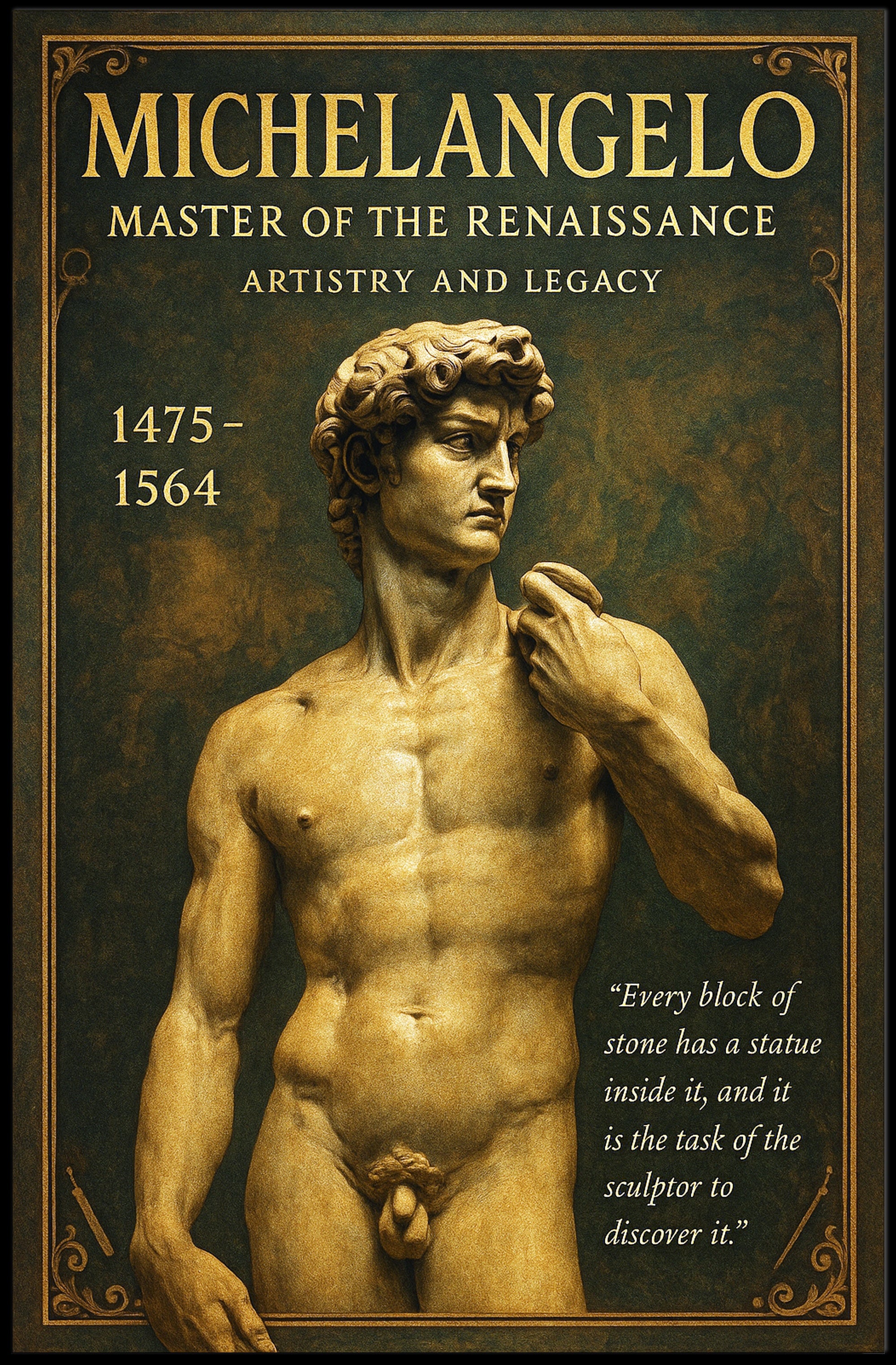 Michelangelo Master of the Renaissance Poster PosterGoat