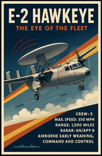 E-2 Hawkeye The Eye Of The Fleet Poster