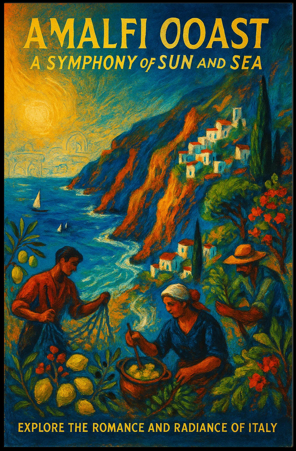 Explore the Romance and Radiance of Italy Poster