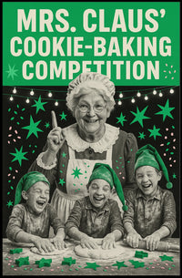 Mrs. Claus Cookie-Baking Competition Poster